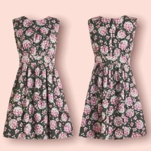ModCloth Emily and Fin Too Much Fun Dress in Hydrangeas Print Size US 6